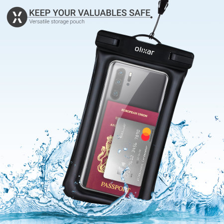Olixar  Waterproof Black Pouch - For iPhone 13 mini
