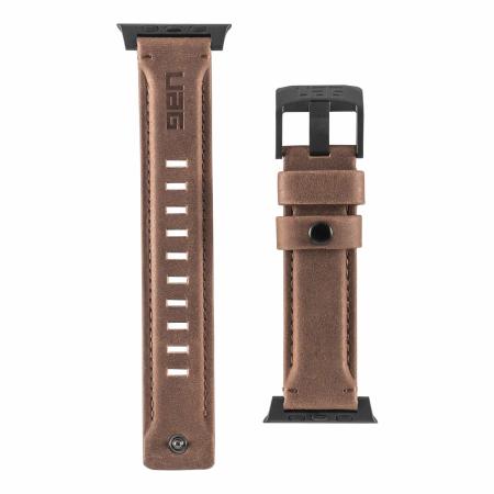 UAG Genuine Leather Brown Strap - For Apple Watch Series 7 41mm