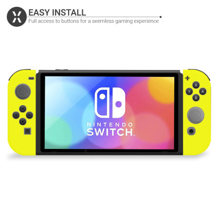 Olixar Silicone Switch OLED Joy-Con Controller Covers - 2 Pack- Yellow