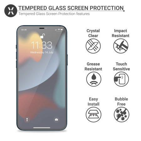 Olixar Screen Protector & 2 Pack Camera Protectors - For iPhone 13 Pro
