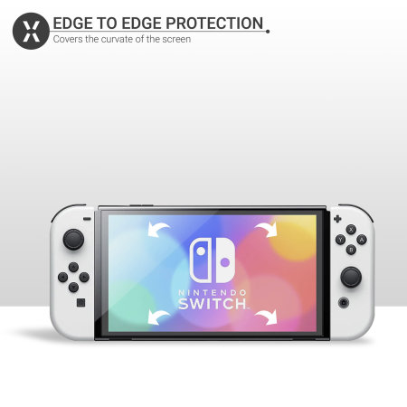 Olixar Nintendo Switch OLED Film Screen Protectors - Twin Pack