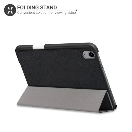 Olixar iPad mini 6 2021 6th Gen. Wallet Case With Pencil Holder - Black