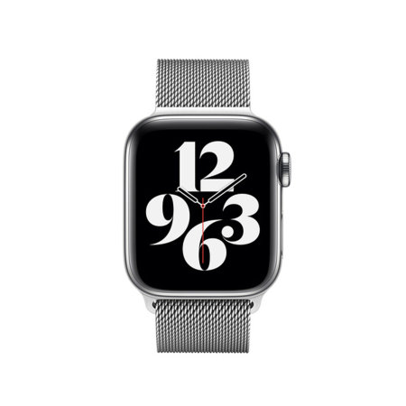 Official Apple Milanese Silver Strap - For Apple Watch Strap 40mm