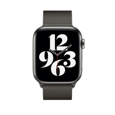 Official Apple Graphite Milanese Loop - For Apple Watch Series 7