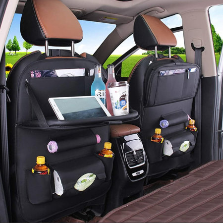 Olixar Hanging Car Seat Storage Organiser Multi-Pocket - Black