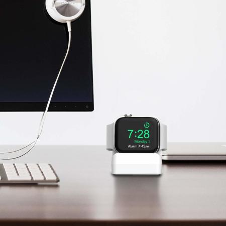 Olixar Apple Watch Silicone Charging Stand - White