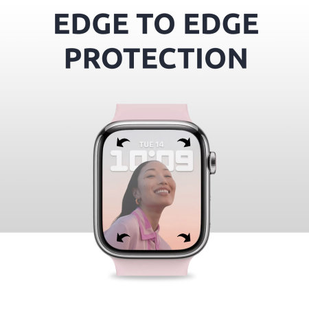 Olixar Apple Watch Series 7 41mm Film Screen Protector - 2 Pack