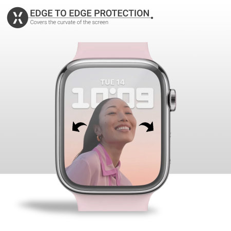 Olixar Apple Watch Series 7 45mm Film Screen Protector - 2 Pack