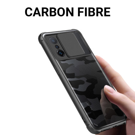 Olixar Xiaomi 11T Carbon Fibre Camera Privacy Case - Black