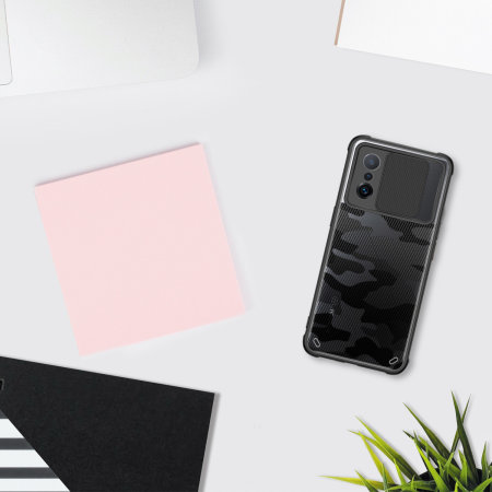 Olixar Xiaomi 11T Pro Carbon Fibre Camera Privacy Case - Black