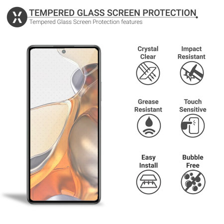 Olixar Xiaomi 11T Pro Tempered Glass Screen Protector