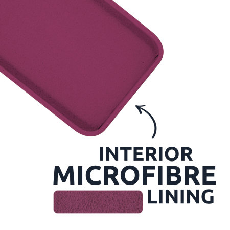 Olixar MagSafe Compatible Soft Silicone Purple Case - For iPhone 13 Mini