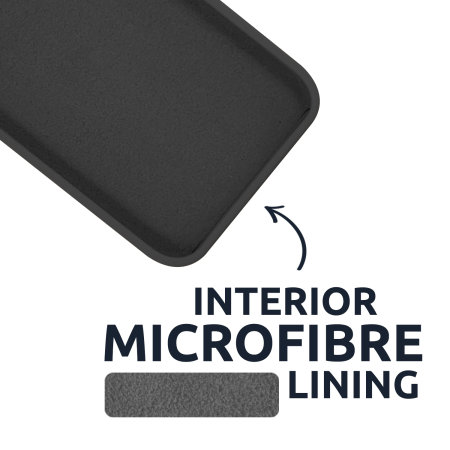 Olixar MagSafe Compatible  Soft Silicone Black Case - For iPhone 13 Mini