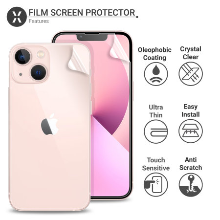 Olixar Front And Back Film Screen Protectors - For Apple iPhone 13