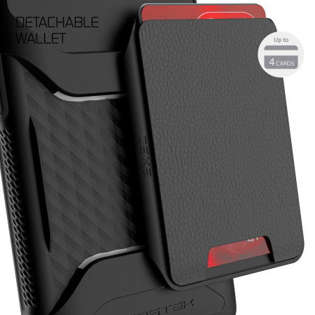 Ghostek Exec 4 Genuine Leather Wallet Black Case - For Google 6 Pro