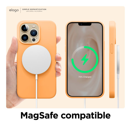 Elago Soft Silicone Orange Case - For iPhone 13 Pro