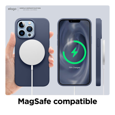 Elago Soft Silicone Light Blue Case - For iPhone 13 Pro Max