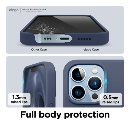 Elago Soft Silicone Light Blue Case - For iPhone 13 Pro Max