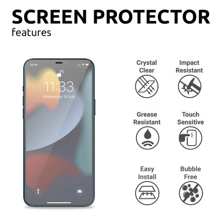 Olixar iPhone 13 Pro Max Tough Case, Screen & Camera Protector Pack