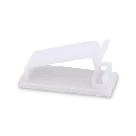 Olixar Self Adhesive Cable Management Clips - 20 Pack - White