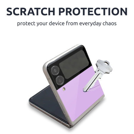 Olixar Samsung Z Flip 3 Back Glass Screen Protector - Purple