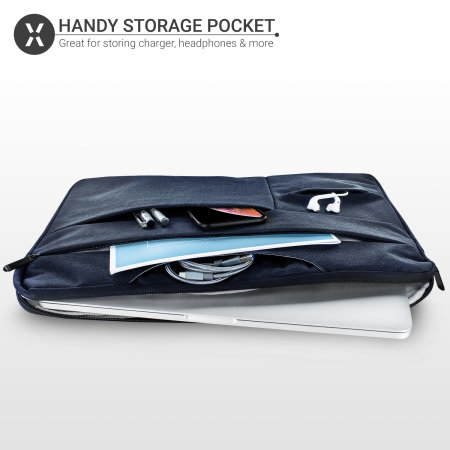 Olixar Canvas MacBook Pro 16" 2021 Bag With Handle - Navy Blue