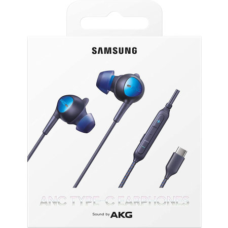 Official Samsung ANC Type-C Black Earphones - For Samsung Galaxy S22