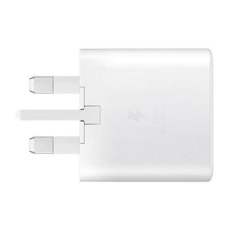 Official Samsung 25W PD USB-C White UK Wall Charger - For Samsung Galaxy S22 Plus