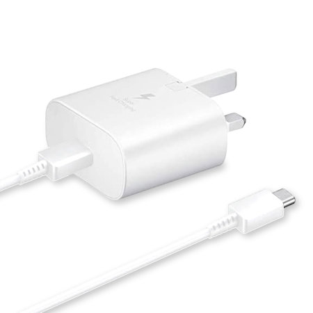 Official Samsung 25W Wall Charger & USB-C to C Cable - For Samsung Galaxy S22 Plus