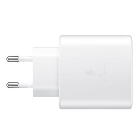 Official Samsung S22 Ultra PD 45W White Fast Wall Charger - EU Plug - For Samsung Galaxy S22 Ultra