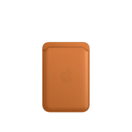 Official Apple iPhone 13 mini Leather MagSafe Wallet - Golden Brown