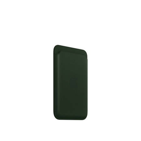 Official  Leather MagSafe Green Wallet - For iPhone 13