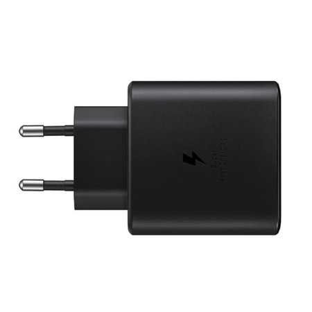 Official Samsung Black PD 45W Fast Wall Charger EU Plug - For Samsung Galaxy S21