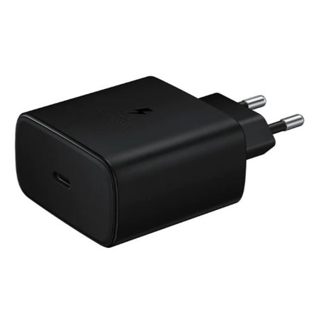 Official Samsung Black PD 45W Fast Wall Charger EU Plug - For Samsung Galaxy S21