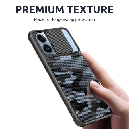Olixar Camera Privacy Cover Camo Black Case - For iPhone 13 Pro Max