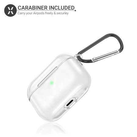 Olixar AirPods 3 Protective Case & Carabiner - 100% Clear