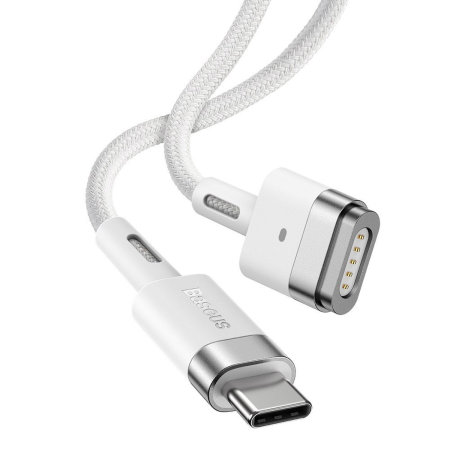 Baseus MacBook Pro 60W Magnetic Type-C To Type T Power Cable 2m - White
