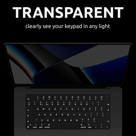 Olixar MacBook Pro 16 Inch Ultra-Thin Keyboard Protector - Clear
