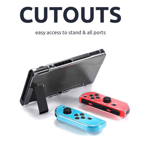 Olixar Nintendo Switch OLED Protective Tough Case - 100% Clear