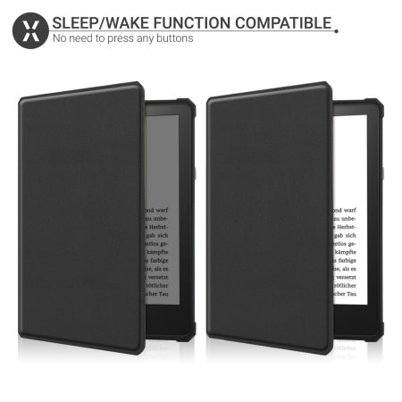 Olixar Leather-Style Kindle Paperwhite 5 11th Gen. 2021 Case - Black