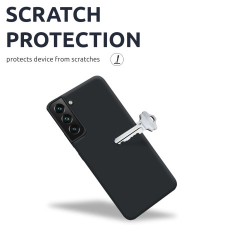 Olixar Soft Silicone Black Case - For Samsung Galaxy S22