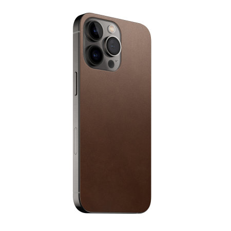 Nomad Horween Leather Rustic Brown Skin - For iPhone 13 Pro