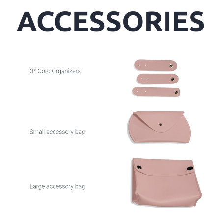 Olixar Samsung Galaxy Tab A8 Sleeve & Coordinated Accessory Pack - Pink