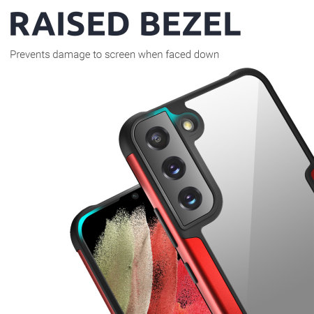 Olixar Novashield Bumper Red Case - For Samsung Galaxy S22 Plus