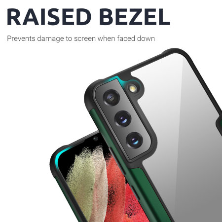 Olixar Novashield Protective Bumper Green Case - For Samsung Galaxy S22