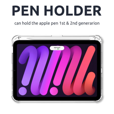 Olixar Flexishield iPad mini 6 2021 Case With Apple Pencil Holder