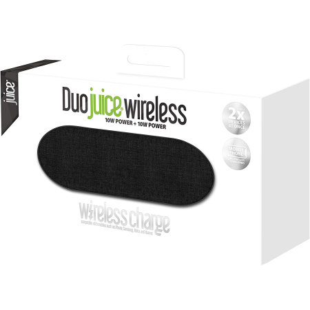 Juice 20W Duo Fast Wireless Charging Pad - Black