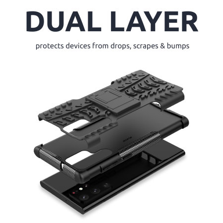 Olixar ArmourDillo Protective Black Case - For Samsung Galaxy S22 Ultra