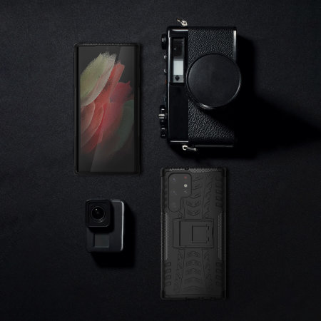 Olixar ArmourDillo Protective Black Case - For Samsung Galaxy S22 Ultra