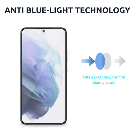 Olixar Anti-Blue Light Film Screen Protectors - For Samsung Galaxy S22